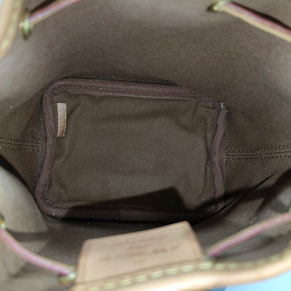 NÉONOÉ Nano Monogram Coated Canvas Brown