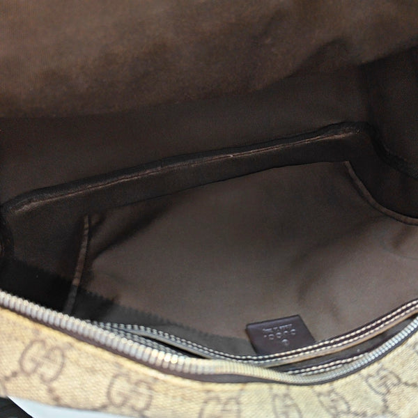 GG Supreme Monogram Coated Canvas Brown