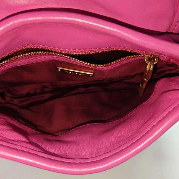Miu Coffer Quilted Lambskin Pink