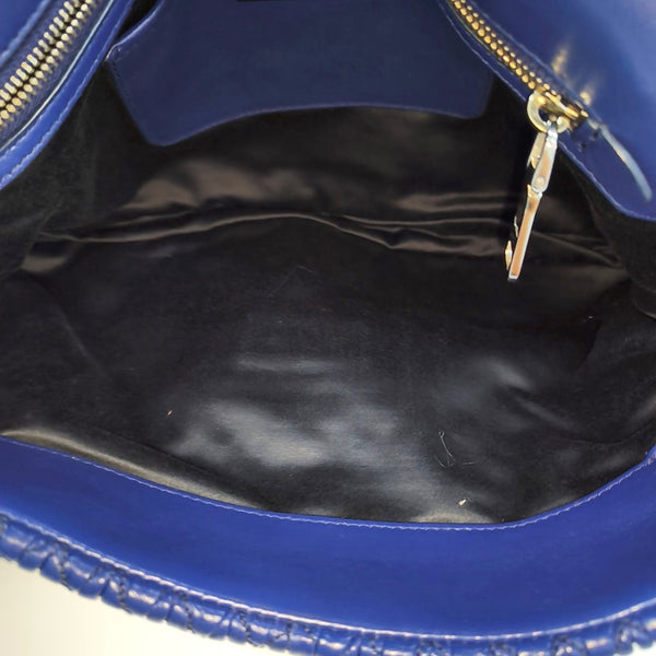 Crystal Quilted Lambskin Blue