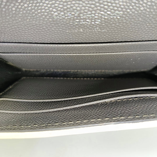 Calfskin Card Holder Gray