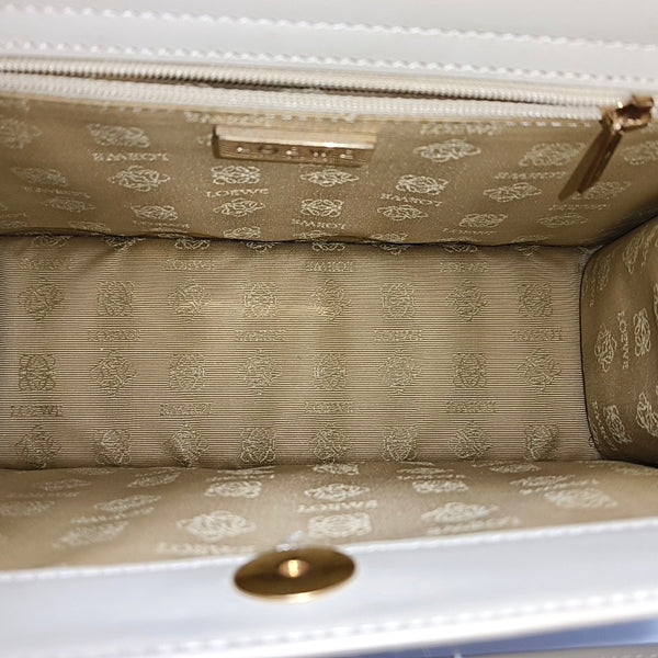 Suede Top Handle Bag Beige