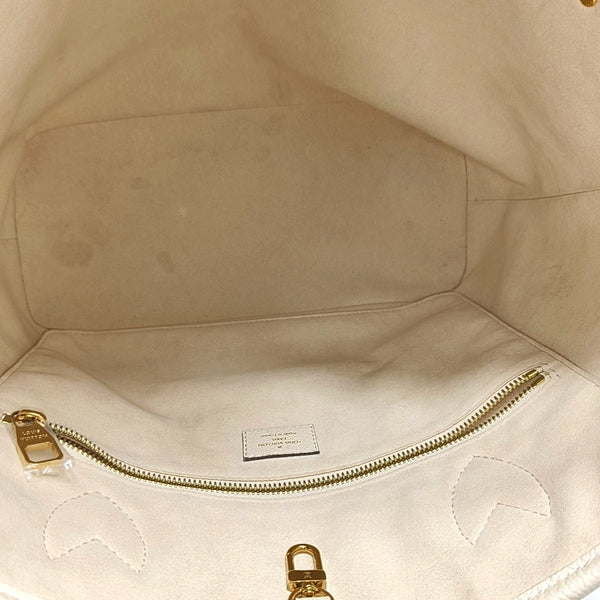 NEVERFULL MM Monogram Calfskin White