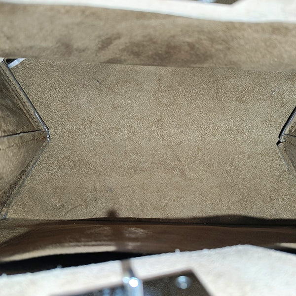 Calfskin Top Handle Bag Beige