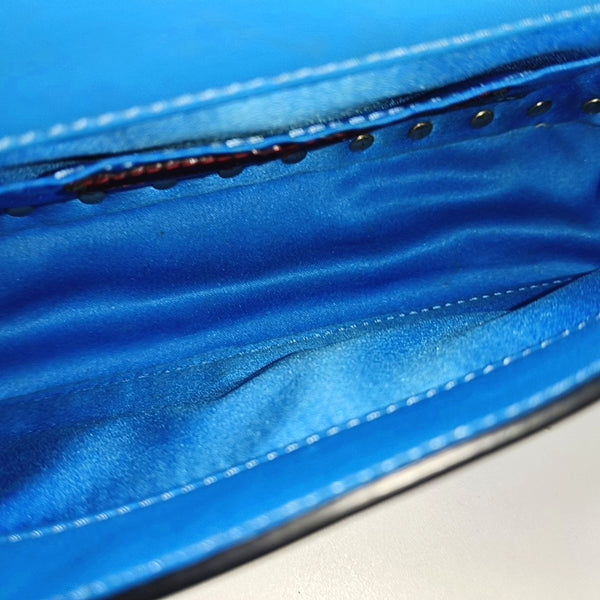 Rockstud Calfskin Blue