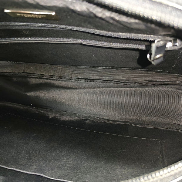 Calfskin Top Handle Bag Black