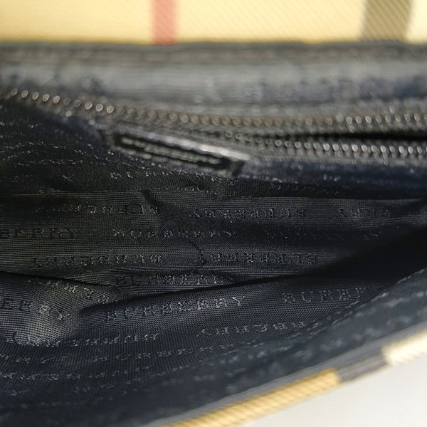 Coated Canvas Shoulder Bag Brown