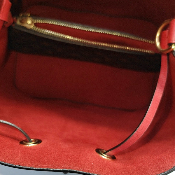 NÉONOÉ MM Monogram Coated Canvas Brown