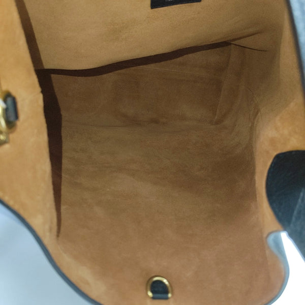 LOW KEY HOBO MM Monogram Calfskin Black
