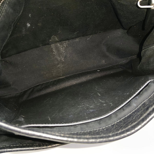 NIKI Medium Chevron Calfskin Black