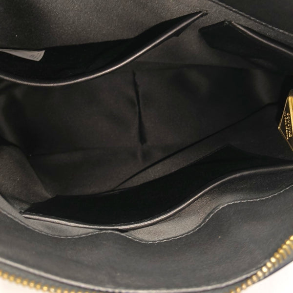 Patent Leather Shoulder Bag Black