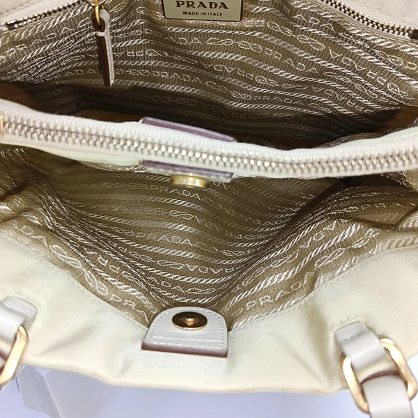 Nylon Tote Bag Beige