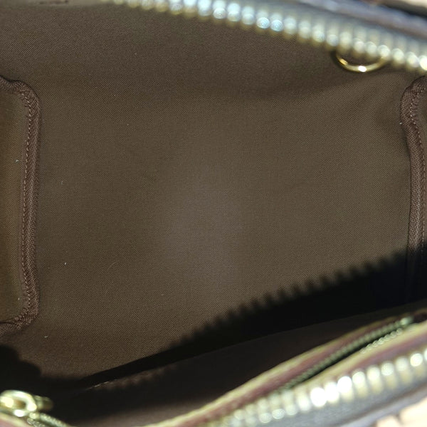 SPEEDY 25 Monogram Coated Canvas Brown