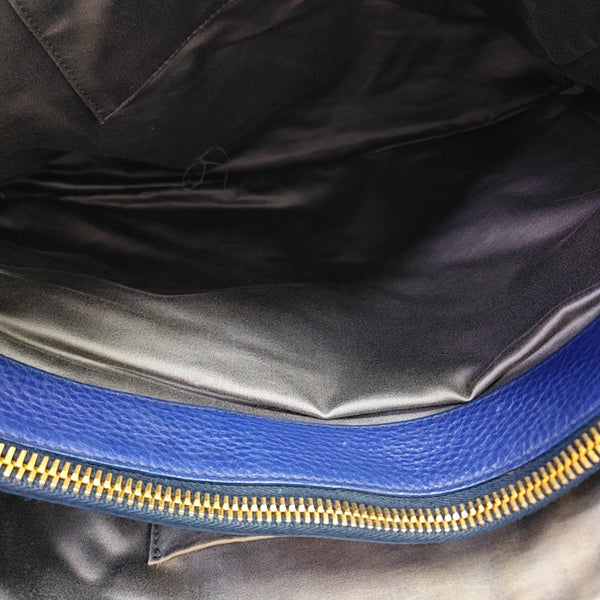 Calfskin Shoulder Bag Blue