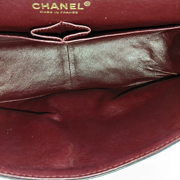2.55 Maxi Quilted Waxed Cafskin Black