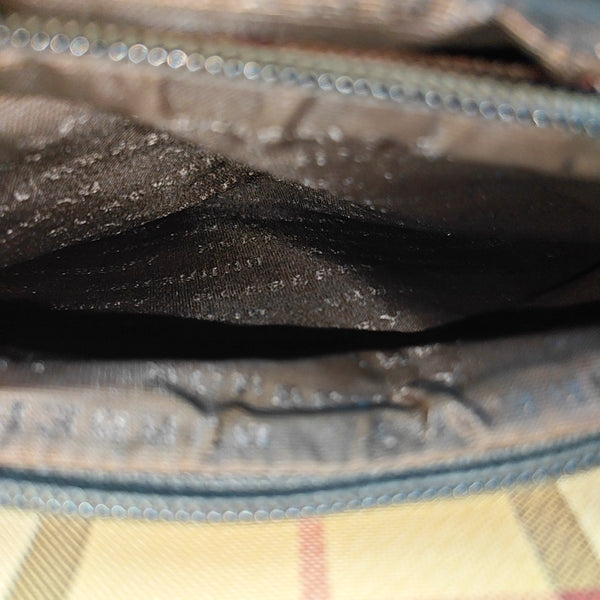 Coated Canvas Tote Bag Brown