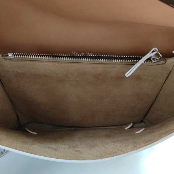 Patent Leather Shoulder Bag White