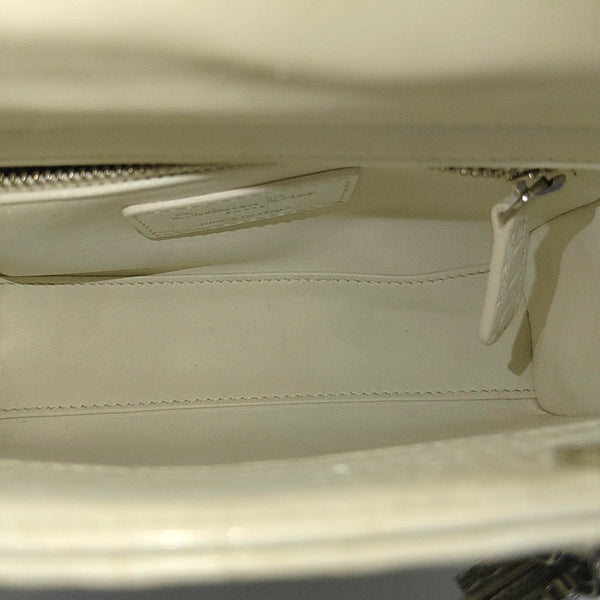Lady Dior Mini Crocodile White