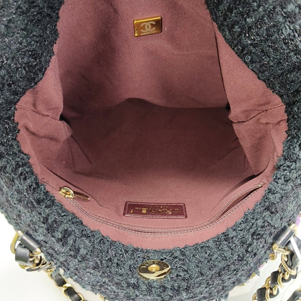 Fabric Top Handle Bag Black