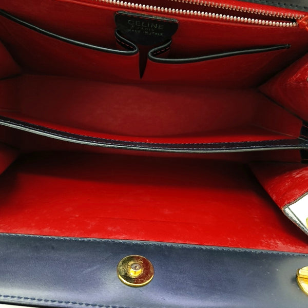 Calfskin Shoulder Bag Blue