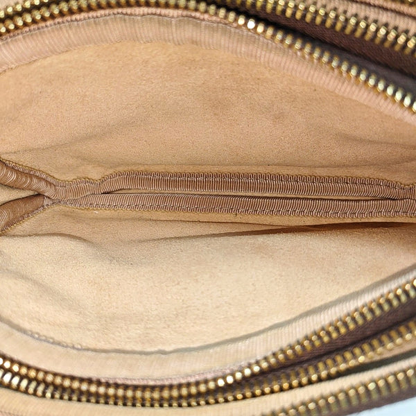 Ophidia Mini Monogram Coated Canvas Beige