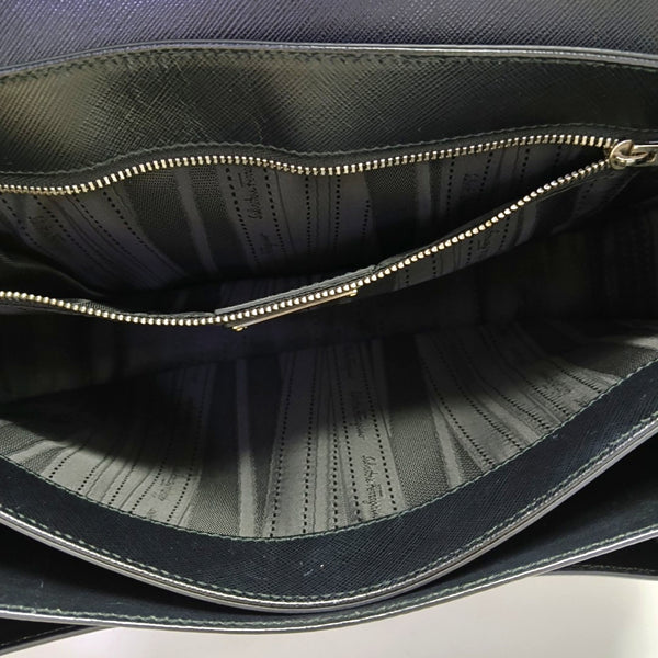 Gancini Calfskin Black