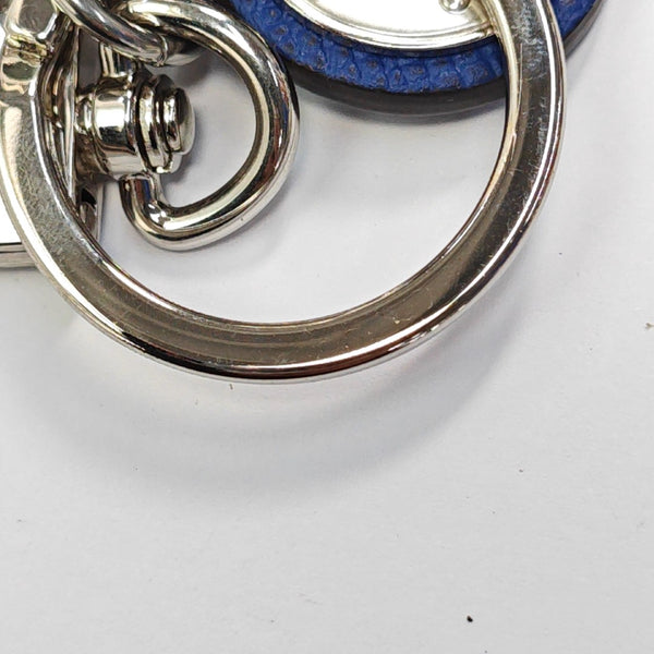 Leather Bag Charm Blue