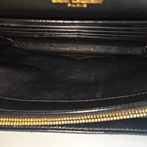 MONOGRAM Medium Chevron Calfskin Black