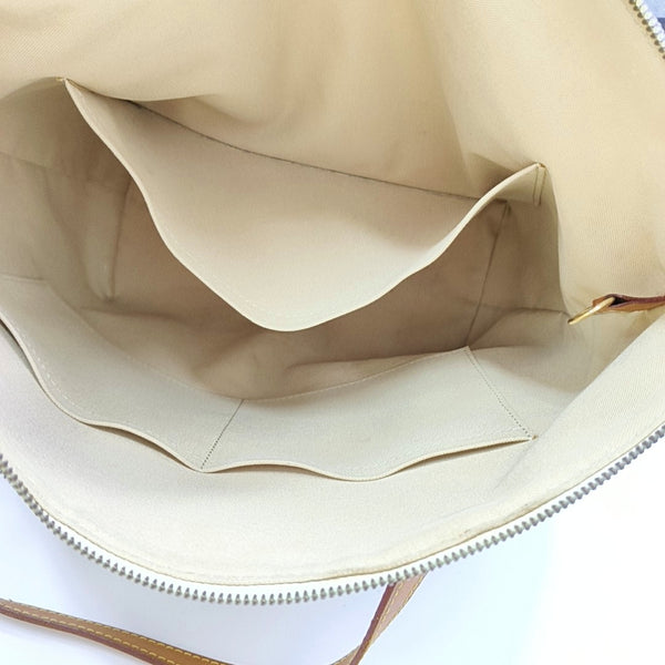 TOTALLY MM Damier Azur Coated Canvas White