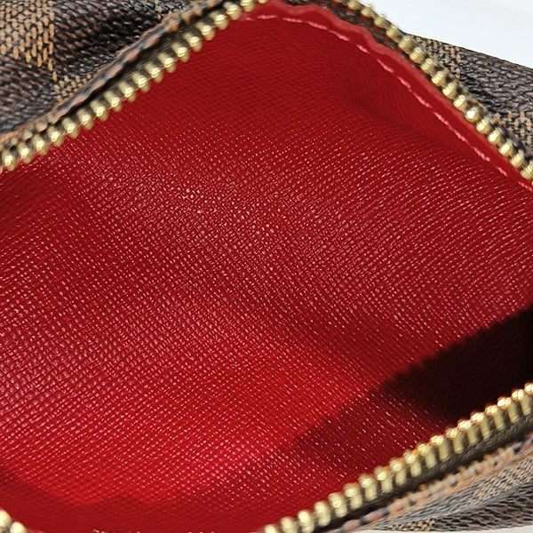 PAPILLON Mini Damier Ebene Coated Canvas Brown