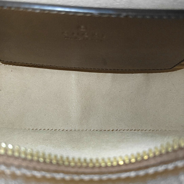 Horsebit 1955 Small Monogram Coated Canvas Beige
