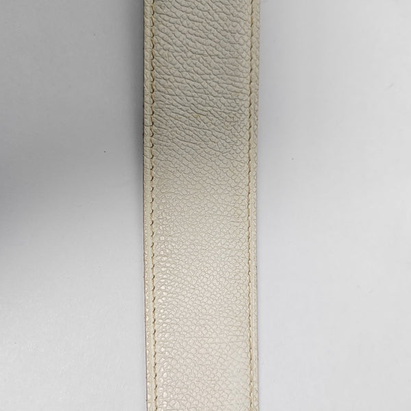 Leather Belt White
