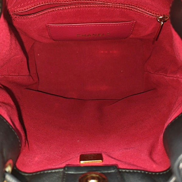 Quilted Lambskin Backpack Black