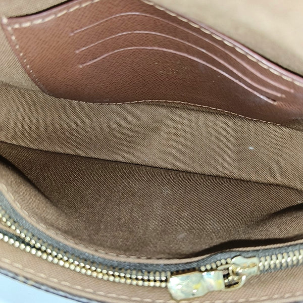 IVY Monogram Coated Canvas Brown