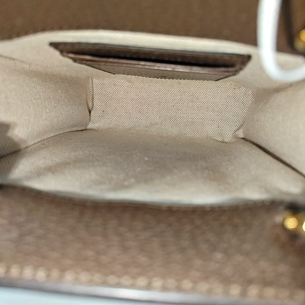 Ophidia Super Mini Monogram Coated Canvas Beige