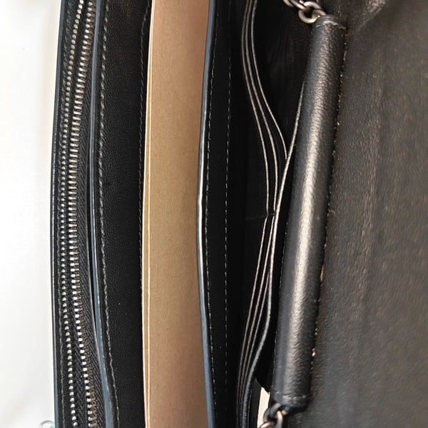 Lambskin Shoulder Bag Black