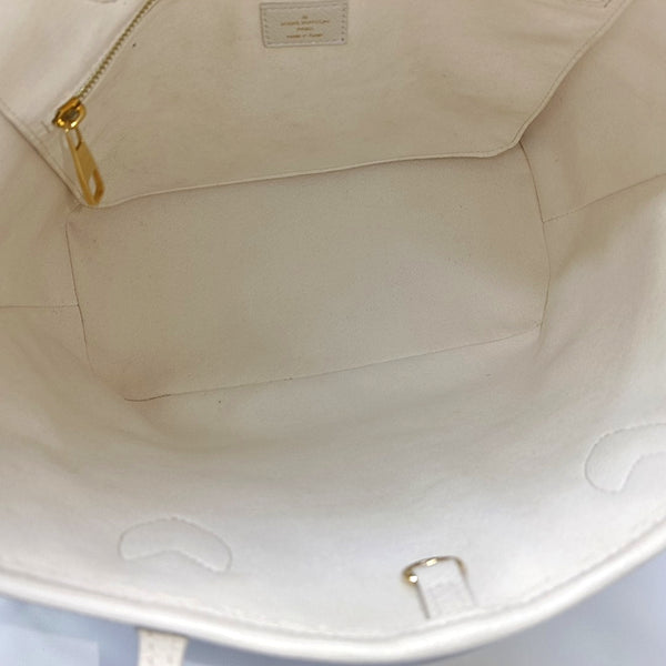 NEVERFULL MM Monogram Calfskin Beige
