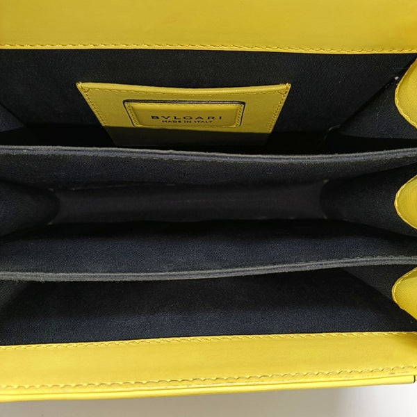 SERPENTI FOREVER Small Quilted Calfskin Yellow