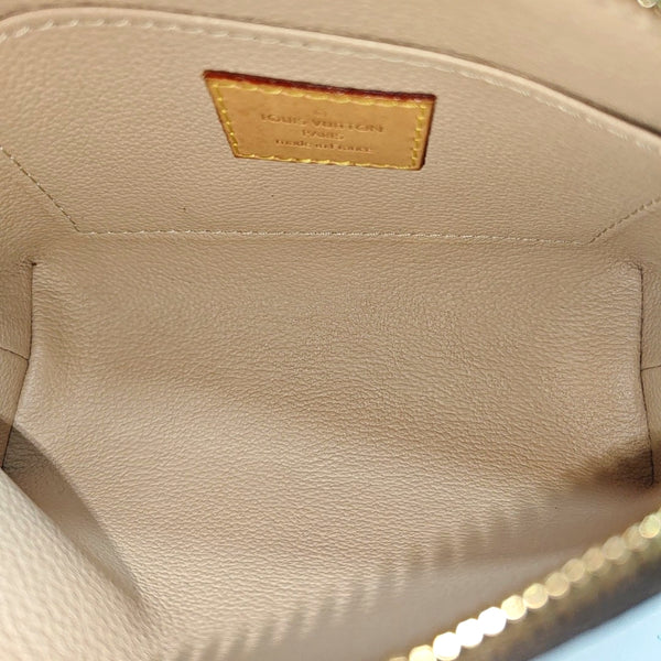 COSMETIC PM Monogram Coated Canvas Brown