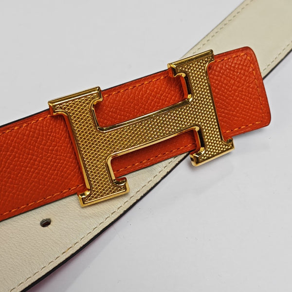 Leather Belt Orange