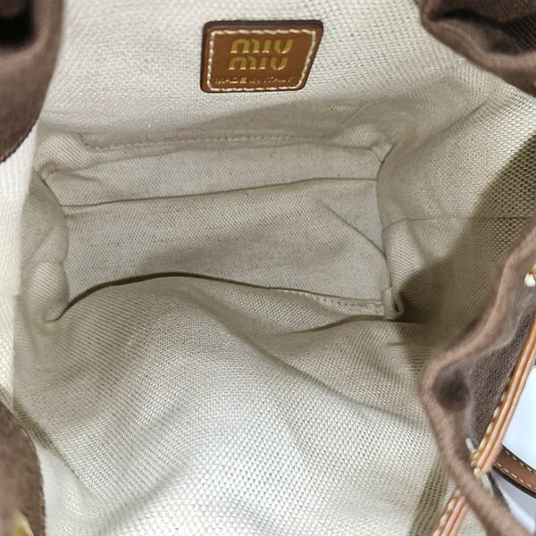 Fabric Backpack Brown