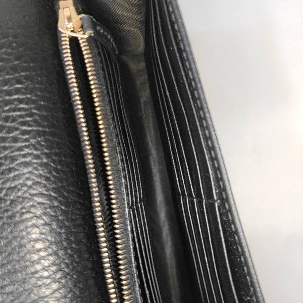Interlocking G Small Calfskin Black
