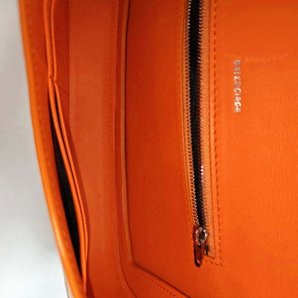 Calfskin Shoulder Bag Orange