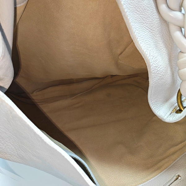 Lambskin Shoulder Bag White