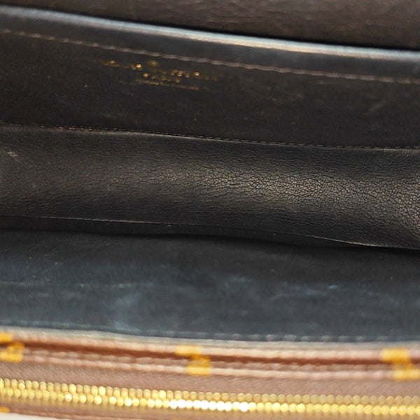 MARCEAU Monogram Coated Canvas Brown