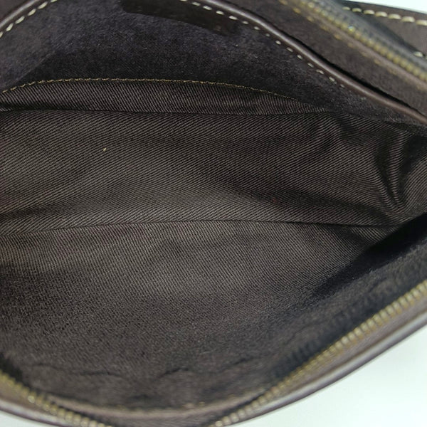 Suede Top Handle Bag Beige