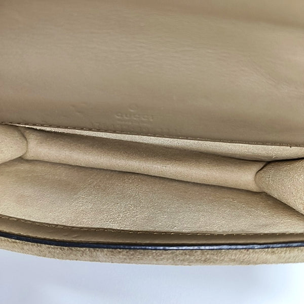 Dionysus Super Mini Monogram Coated Canvas Beige