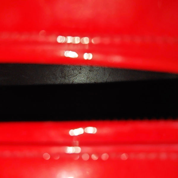 Lady Dior Medium Patent Leather Red