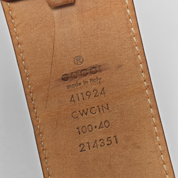 Leather Belt Red