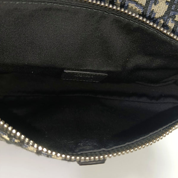 Authenticated pre-owned Saddle Medium Oblique Canvas Blue - Crossbody Bag at Looply